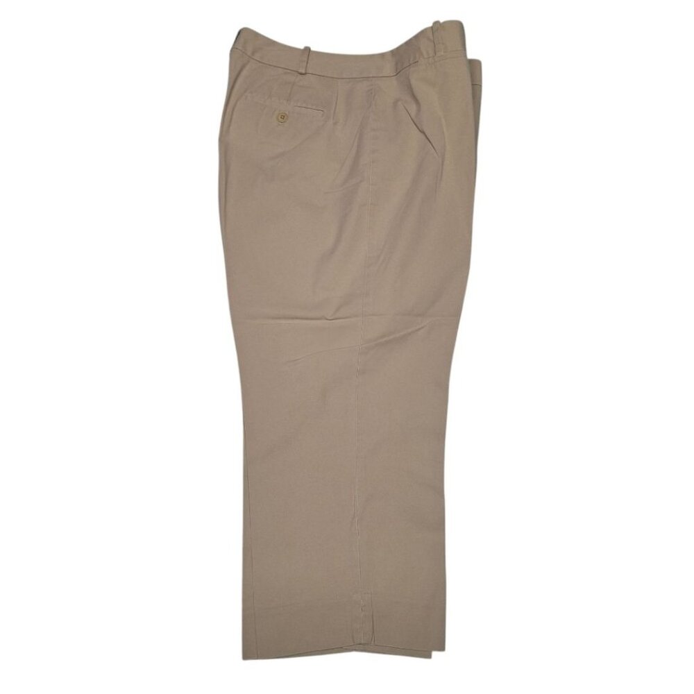 Talbots Petite Cropped Curvy Pants Capri Womens 10 P Spring Summer Khaki Bottoms